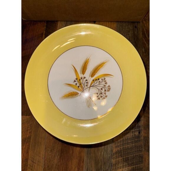 Set of 14 Century Service Autumn Gold Wheat Pattern Divided Dinner Plate's - Picture 1 of 11
